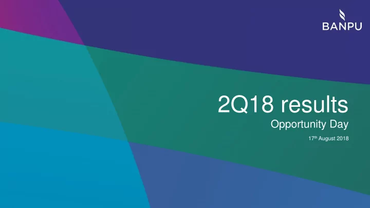 2q18 results