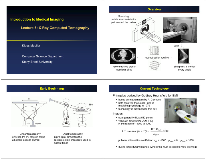 introduction to medical imaging
