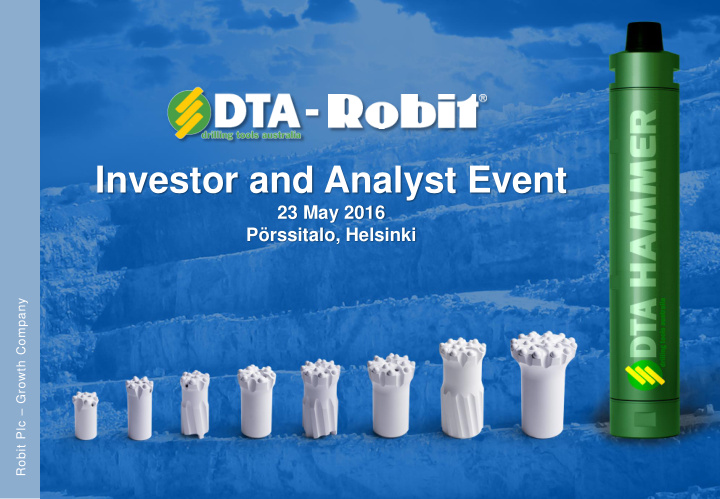 investor and analyst event