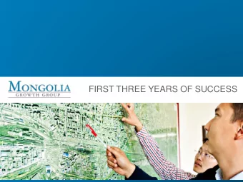 FIRST THREE YEARS OF SUCCESS  FORWARD LOOKING STATEMENT  Caution Regarding Forward-Looking