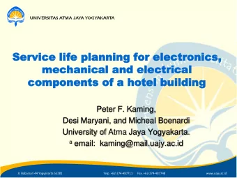 components of a hot  components of a hotel building  el building  Peter F. Kaming,  Desi Maryani,