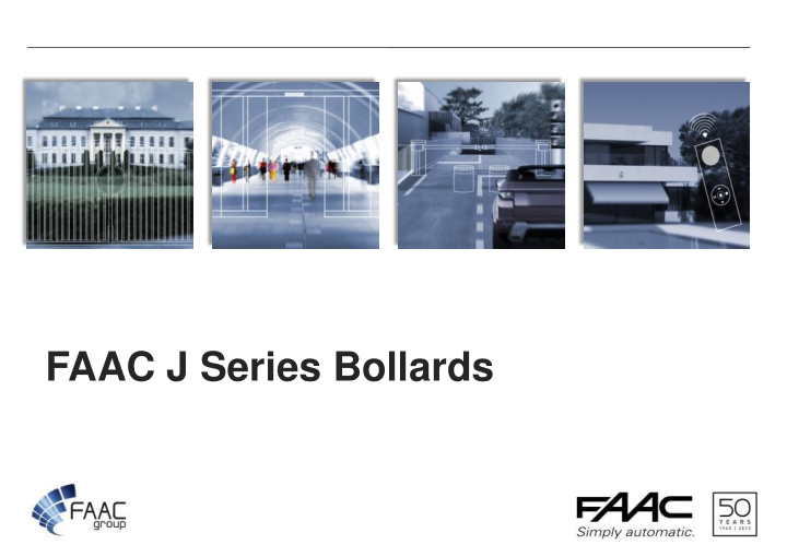 faac j series bollards table of contents