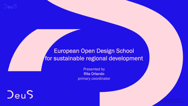 european o open d design s school for s sustainable r