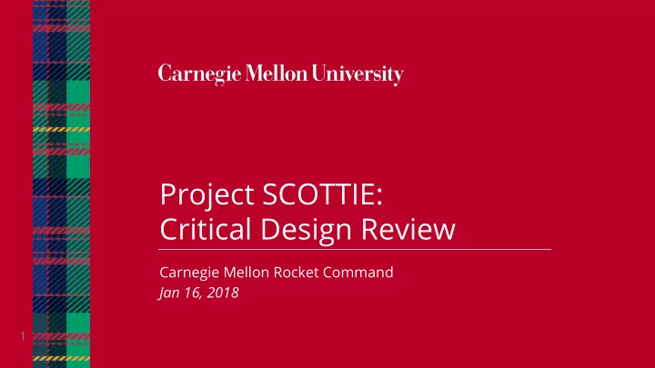 critical design review