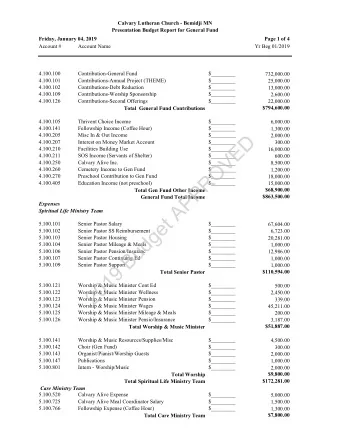 D  4.100.205  Misc In &amp; Out Income  $_________  2,000.00  4.100.207  Interest on Money Market