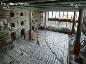 Preliminary Results  May 2017  Disclaimer This presentation (hereinafter &quot;this document&quot;)