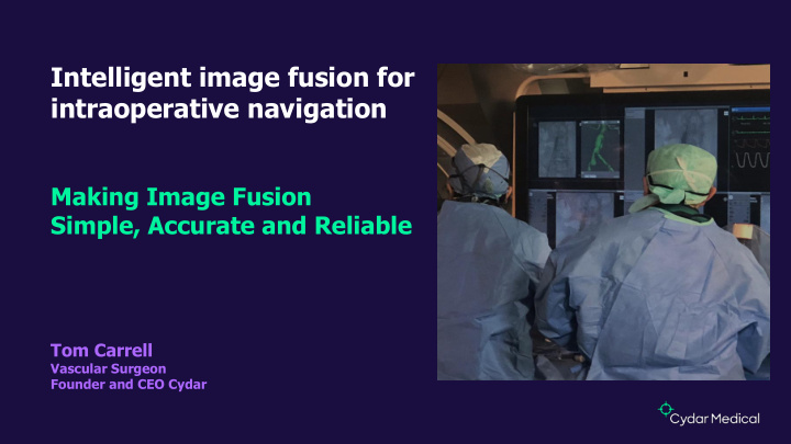 intelligent image fusion for intraoperative navigation