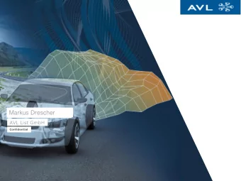 AVL CRETA 4  Trust your calibration power  Markus Drescher  Nikolas Schuch  AVL List GmbH
