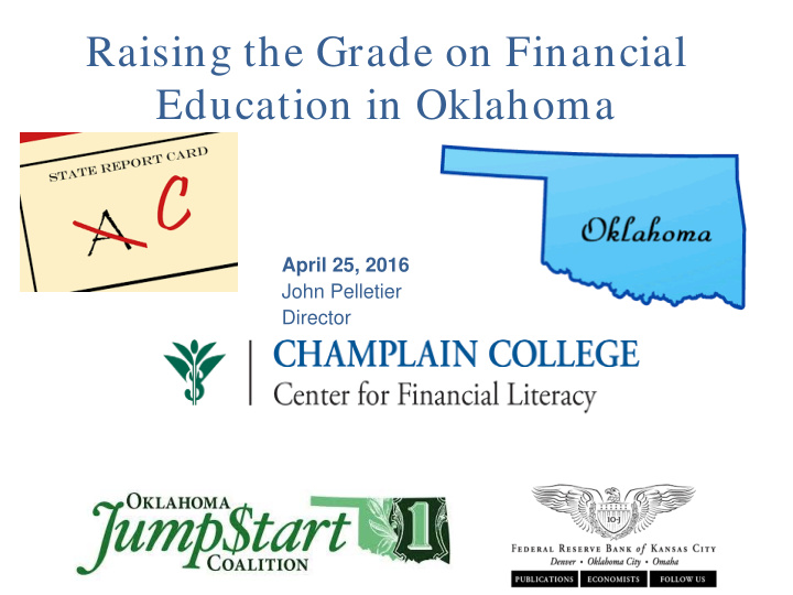raising the grade on financial education in oklahoma