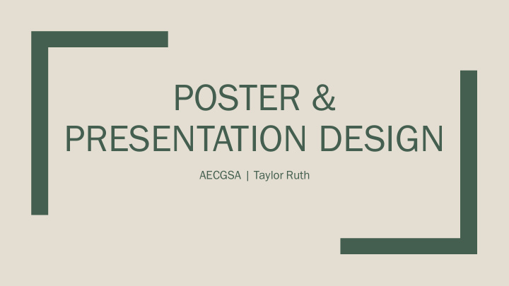 poster presentation design
