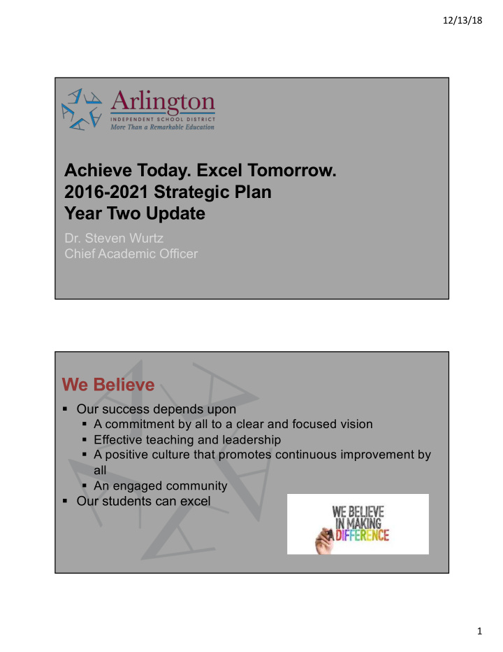 achieve today excel tomorrow 2016 2021 strategic plan