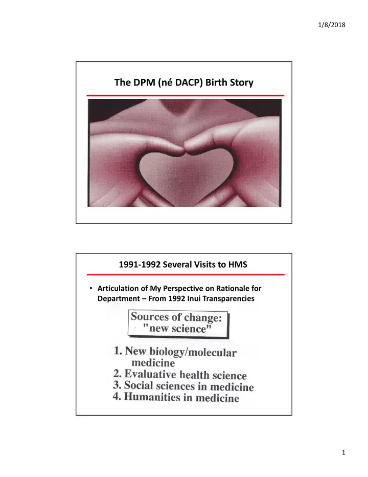the dpm n dacp birth story