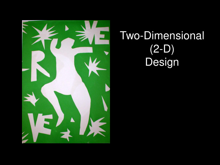 two dimensional 2 d design a working definition