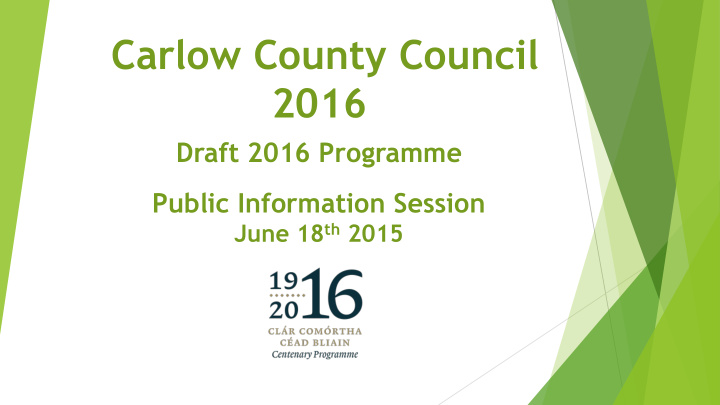 carlow county council 2016