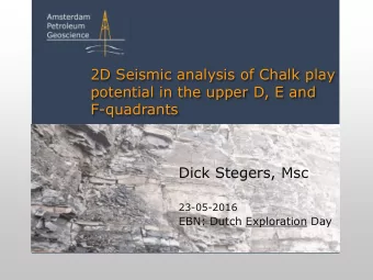 F-quadrants  Dick Stegers, Msc  23-05-2016  EBN: Dutch Exploration Day  Economics  Exploration,