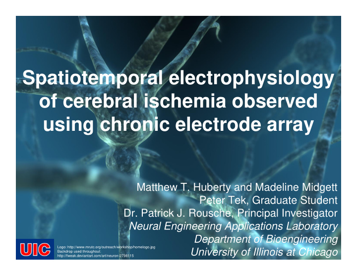 spatiotemporal electrophysiology of cerebral ischemia