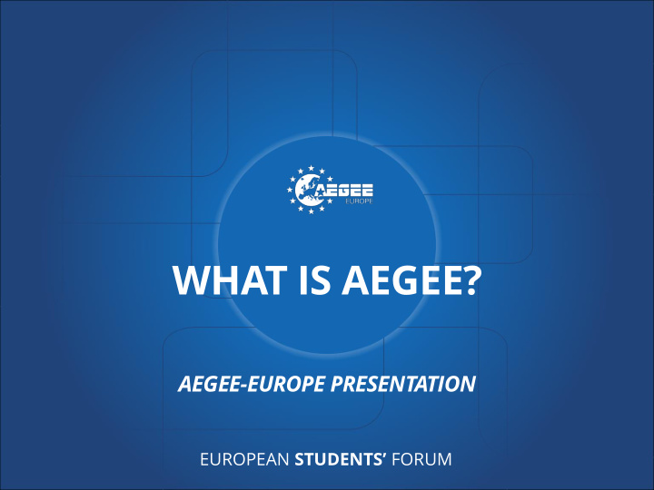 what is aegee