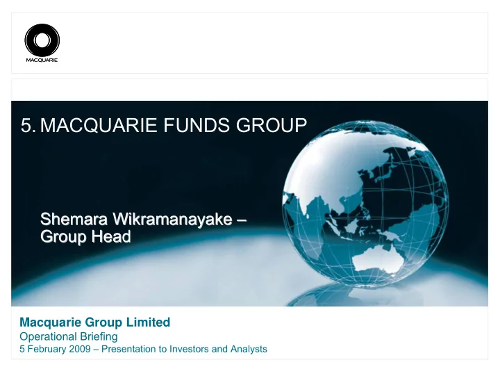 5 macquarie funds group