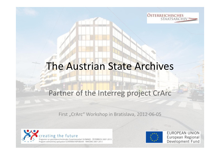 the austrian state archives