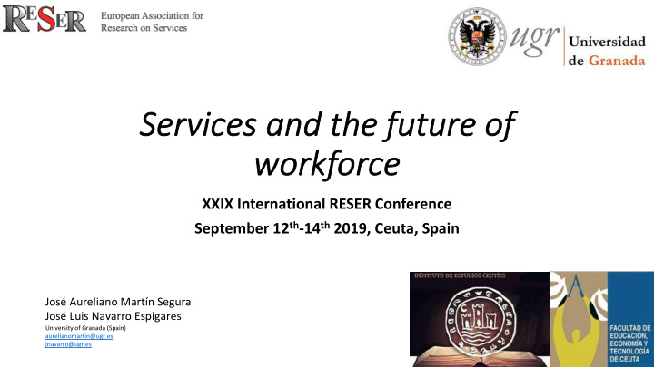 services and the future re of work rkforc rce