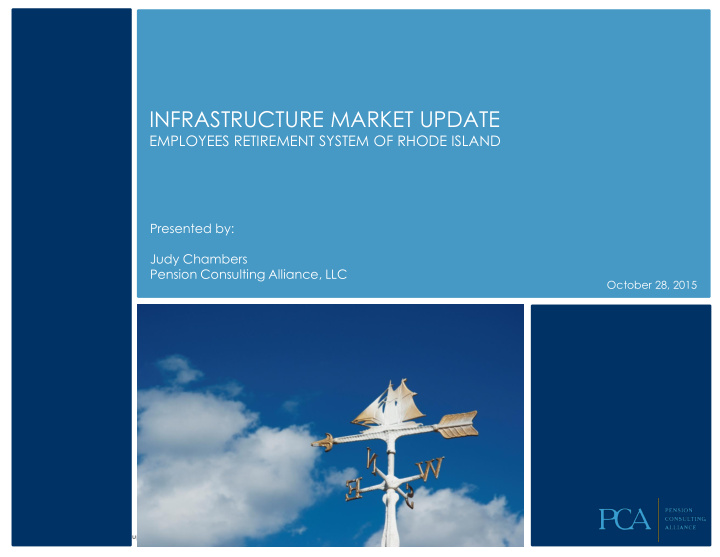 infrastructure market update
