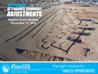 Regular Board Meeting  November 13, 2018  District  Improvement Study  Safe and Secure Learning