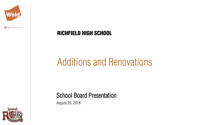 additions and renovations