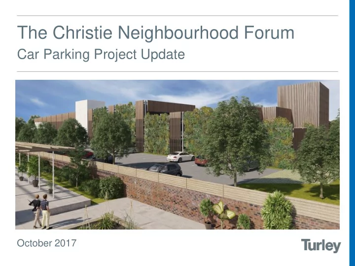 the christie neighbourhood forum