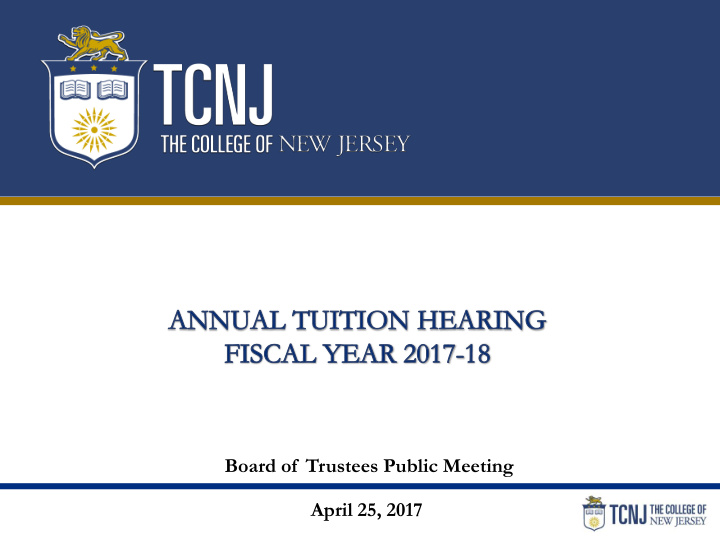 board of trustees public meeting april 25 2017