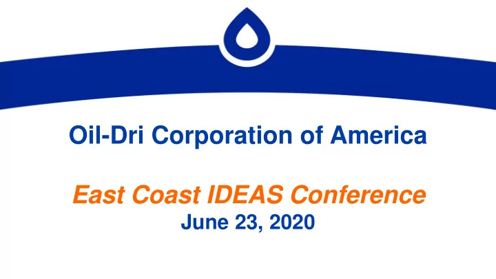 oil dri corporation of america