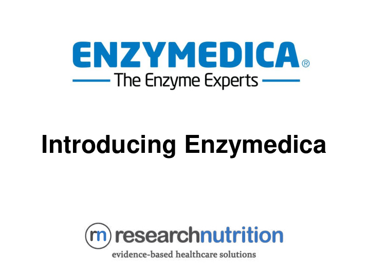 introducing enzymedica company background
