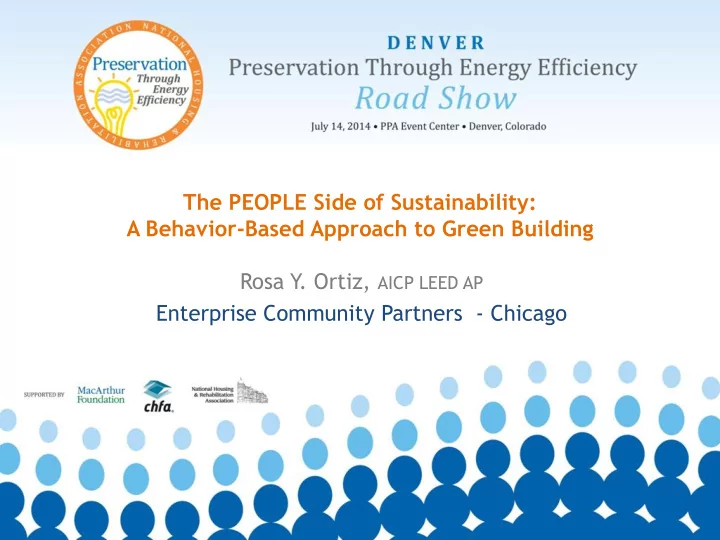 the people side of sustainability a behavior based