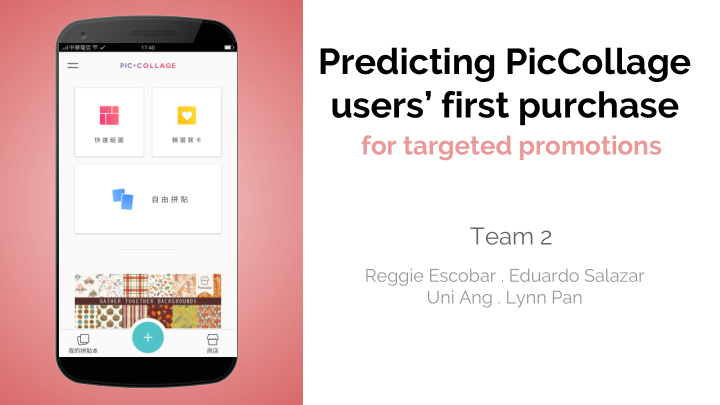 predicting piccollage users first purchase