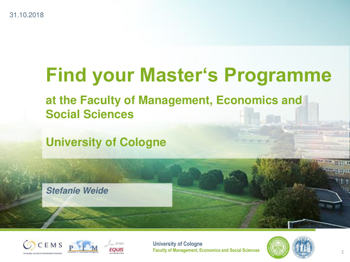 find your master s programme