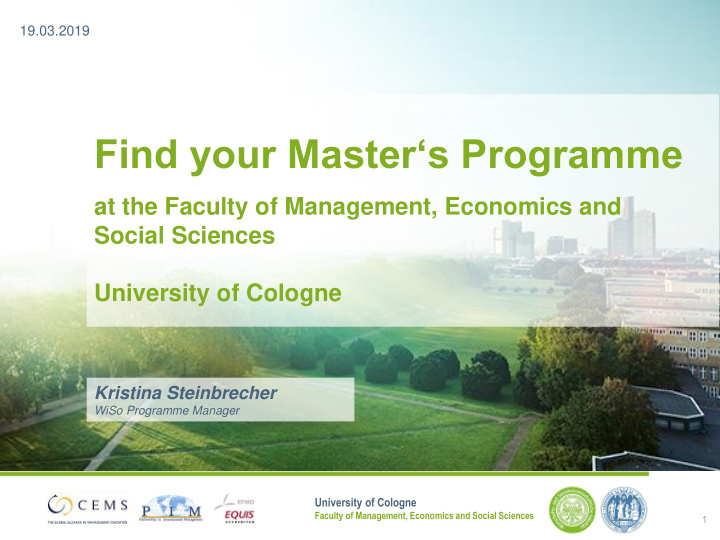 find your master s programme