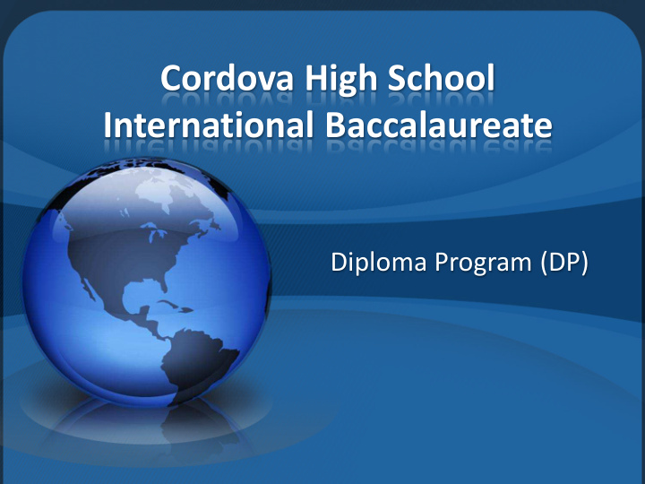 cordova high school international baccalaureate