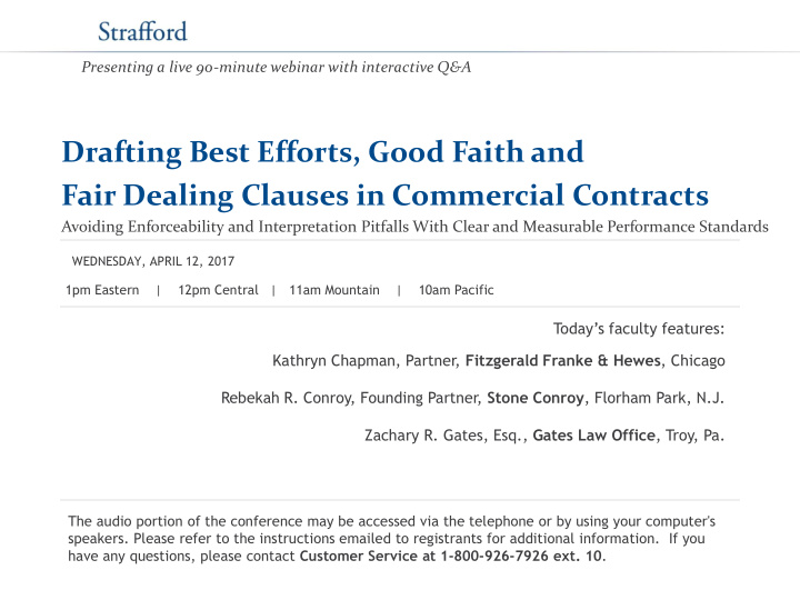 fair dealing clauses in commercial contracts