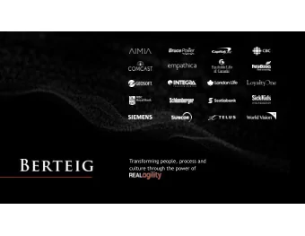 Transforming people, process and  culture through the power of The Problem: 80% of agile