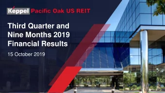 Nine Months 2019  Financial Results  15 October 2019  Content Outline    Key Highlights  3