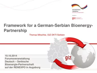 Partnership  Thomas Mitschke, GIZ-DKTI Serbien  10.10.2014  Forumsveranstaltung Deutsch