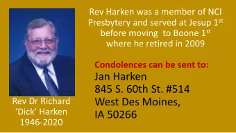 West Des Moines,  Rev Dr Richard Dick Harken  IA 50266  1946-2020  A private graveside