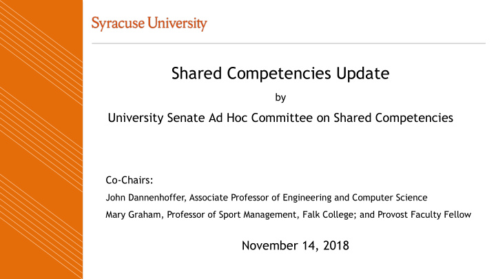 shared competencies update