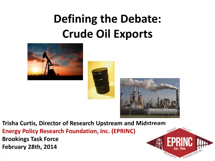 crude oil exports