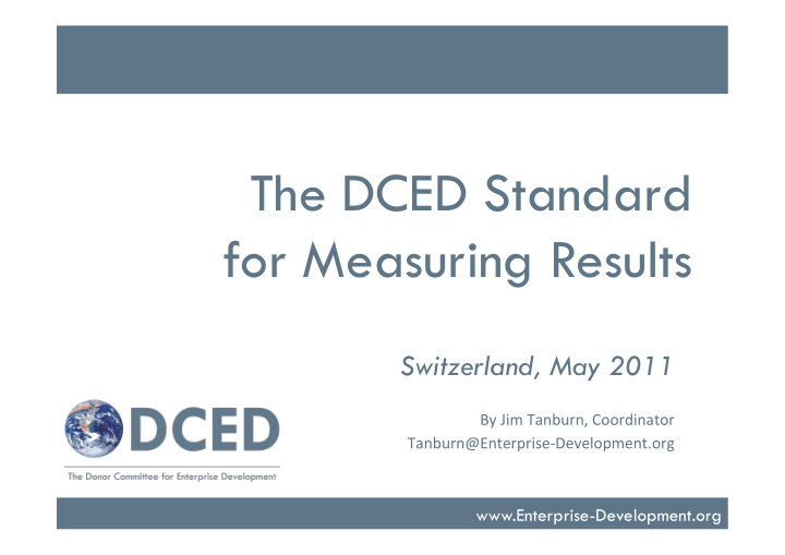 the dced standard for measuring results