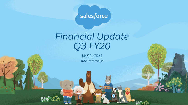 financial update q3 fy20