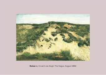 Dunes by Vincent van Gogh, The Hague, August 1882  SWOT Analysis  Disconnected ecologies
