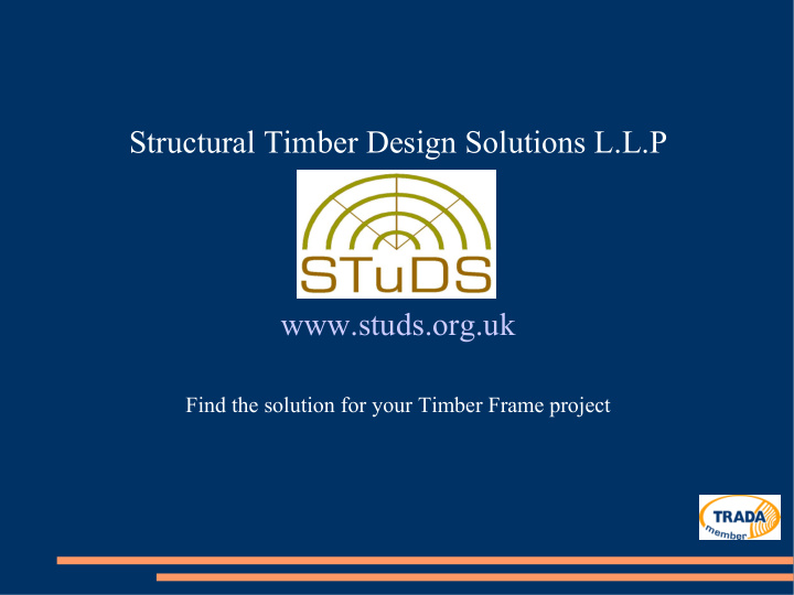 structural timber design solutions l l p studs org uk