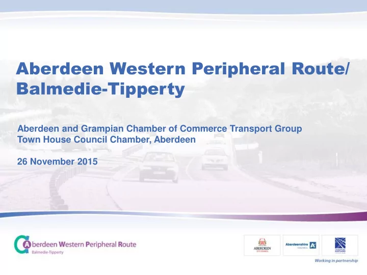 aberdeen western peripheral route