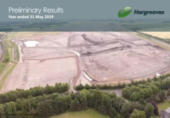 Preliminary Results  Year ended 31 May 2019  1 Preliminary Results  Year ended 31 May 2015