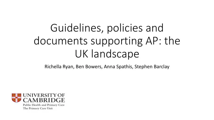 documents supporting ap the